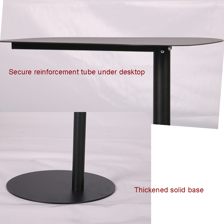 steel metal C shape sofa side table